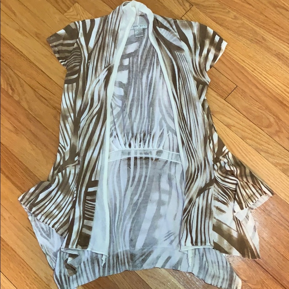Alberto Makali Zebra Print Wrap